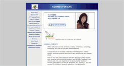 Desktop Screenshot of coursesforlife.com